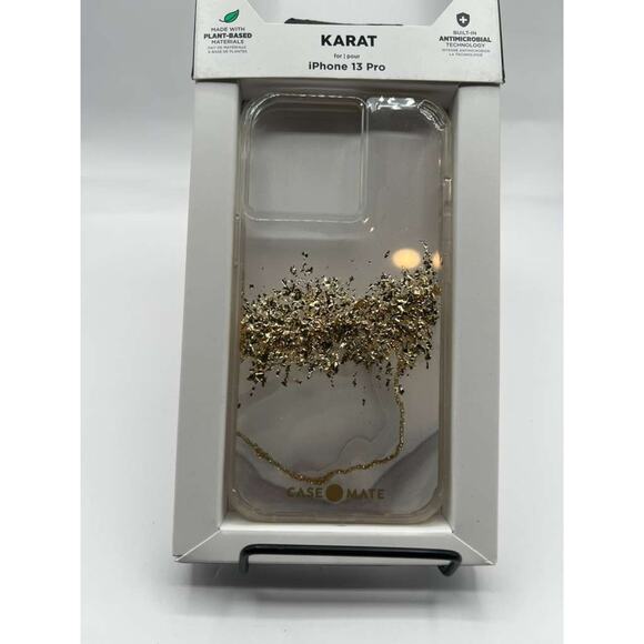 Case-Mate Karat Marble Case for Apple iPhone 13 Pro - Gold Plant-Based Materials - Picture 2 of 3